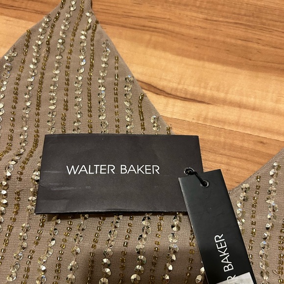 Walter Baker Womens Whitney Chiffon Embellished Tank Top, size large - Picture 3 of 3